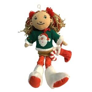 Groovy Girls Holiday Hannah Doll Yarn Hair Santa Sweater Candy Cane